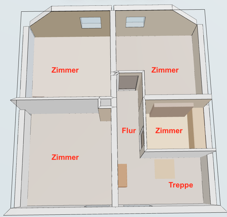 Grundriss 3D DG Einfamilienhaus Riol