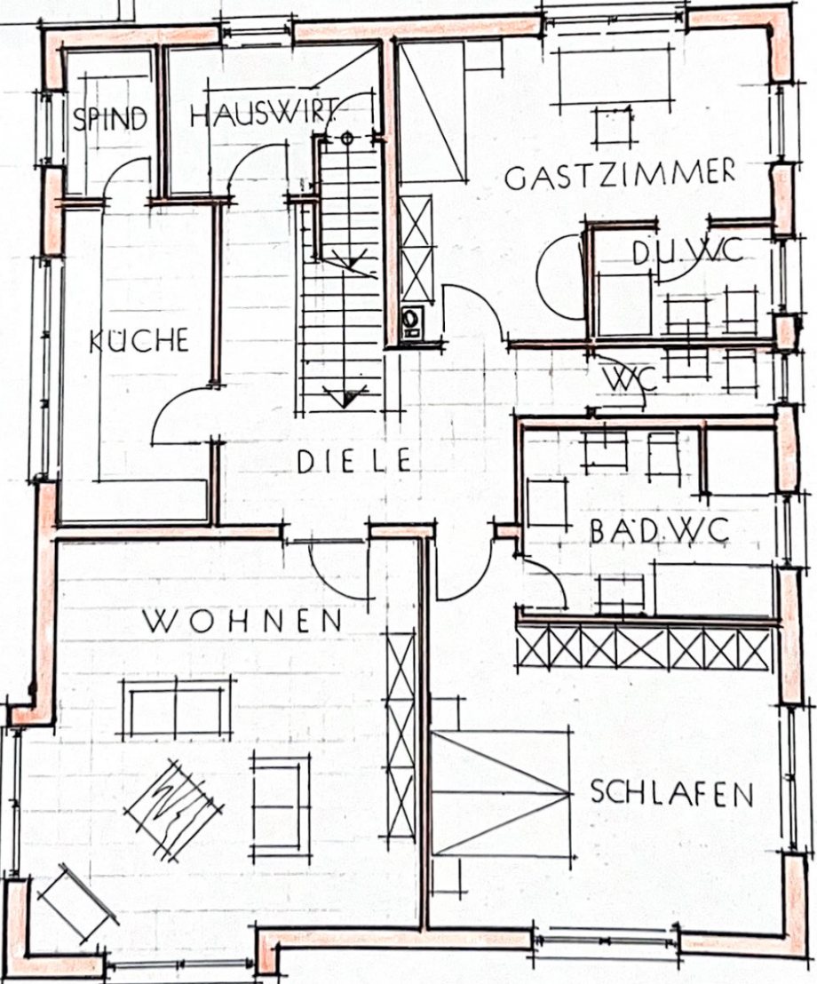 Grundriss Obergeschoss Einfamilienhaus Wittlich
