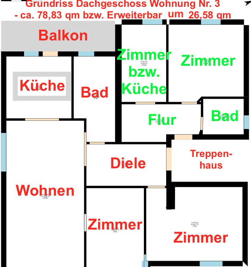 Grundriss DG (nicht Ma�stabsgetreu) Haus Trier