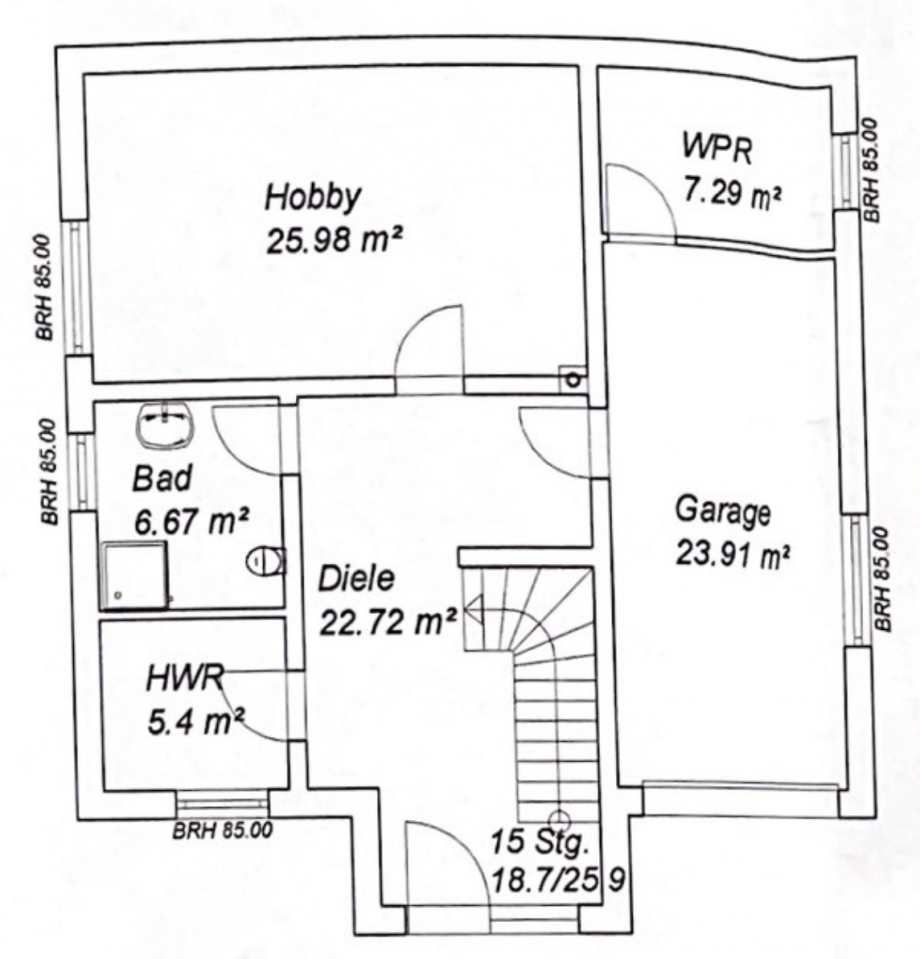 Untergeschoss Haus Morbach