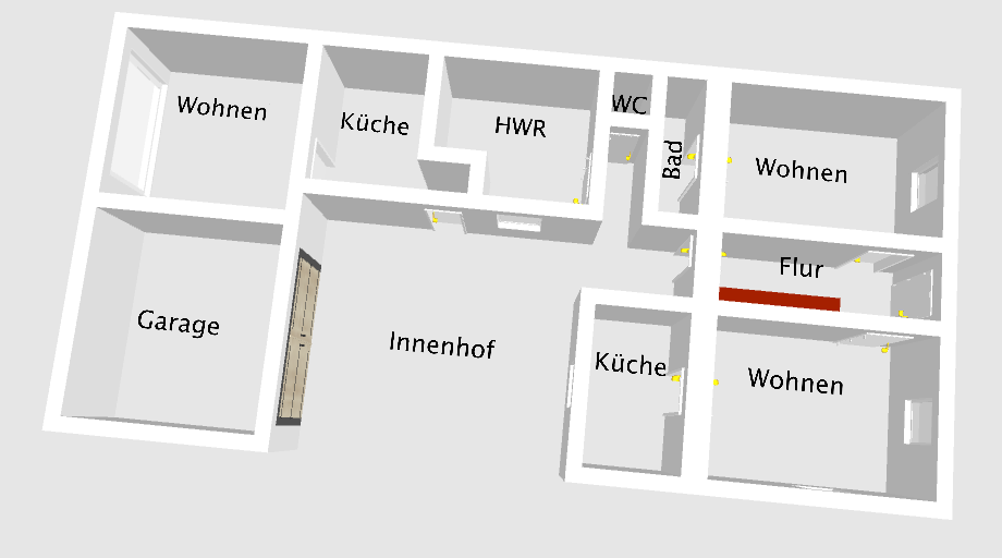 EG Marketing Grundriss 3D Mehrfamilienhaus Trier