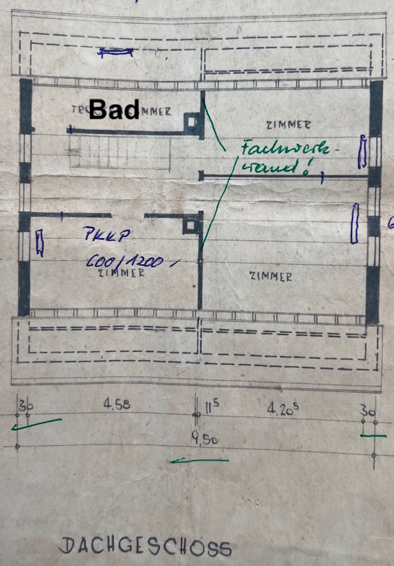Grundriss Dachgeschoss Einfamilienhaus Mandern