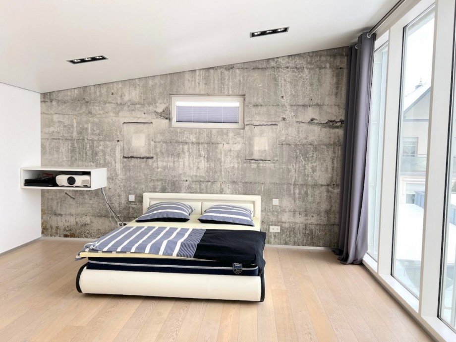 Masterbedroom mit gr. Fensterfront Haus Schweich