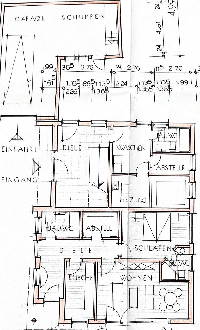 Grundriss Erdgeschoss Einfamilienhaus Wittlich