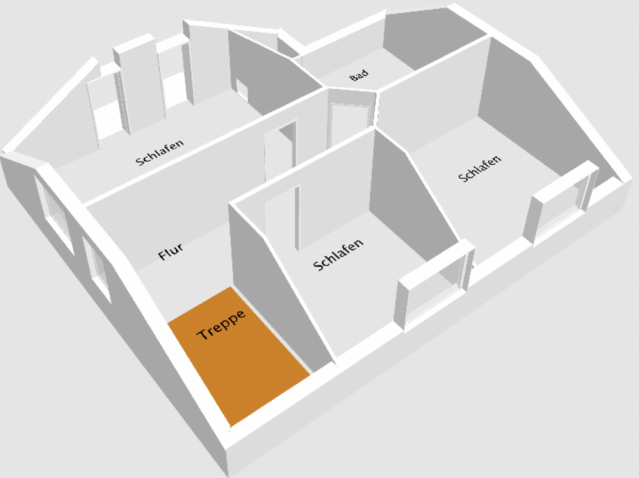 3D Marketingplan Dachgeschoss Haus Kl�sserath