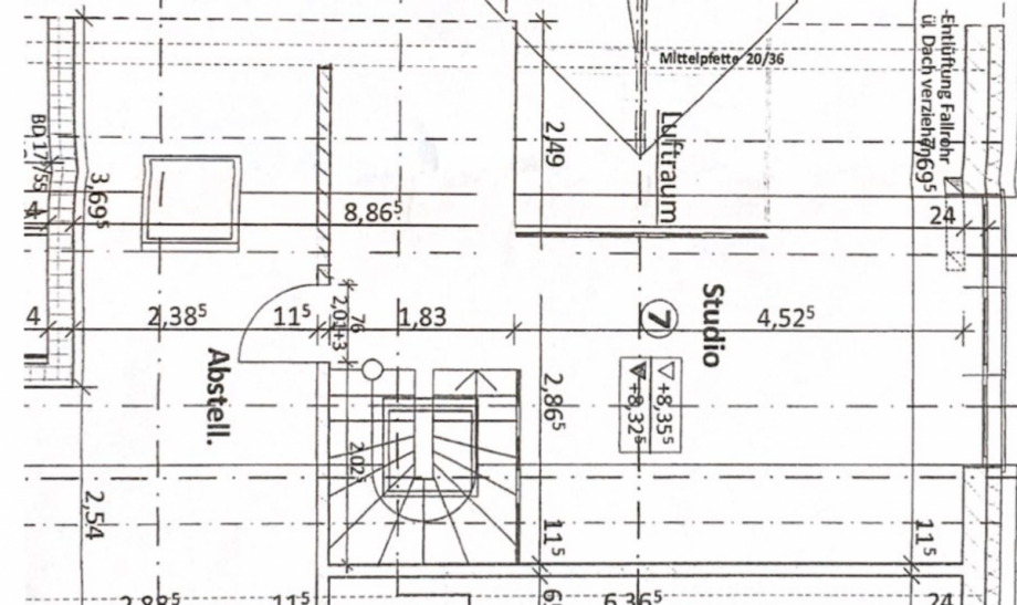 Grundriss 2 Dachgeschoss Dachgeschosswohnung Schweich